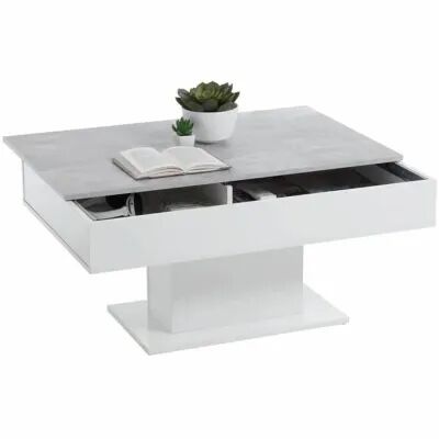 Table Basse FMD Blanc Gris