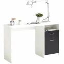 Bureau FMD JACKSON  Blanc Noir 123 x 76,5 x 50 cm Bois