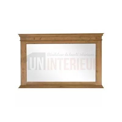 Grand miroir de salle de bain ou d'entrée en pin massif - Directory