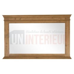 Grand miroir de salle de bain ou d'entrée en pin massif - Directory