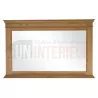 Grand miroir de salle de bain ou d'entrée en pin massif - Directory