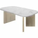 Table Basse Blanc 105 x 58 x 39 cm