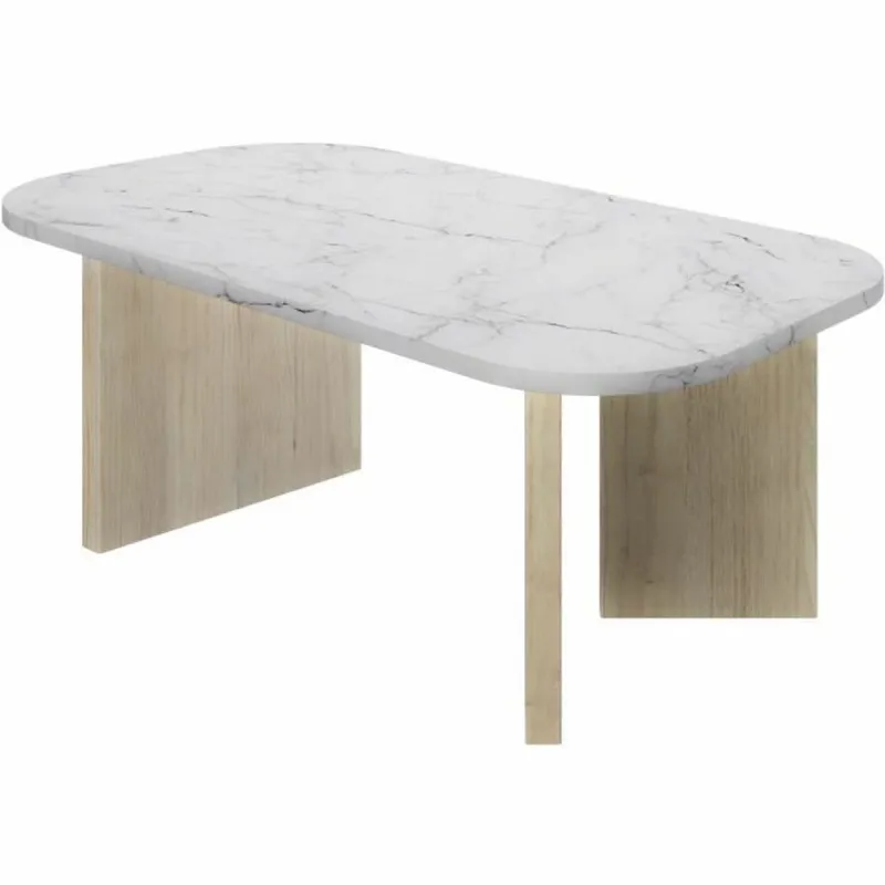 Table Basse Blanc 105 x 58 x 39 cm