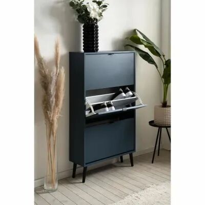 Range-chaussures VIGO 49A Bleu 70 x 24 x 125 cm