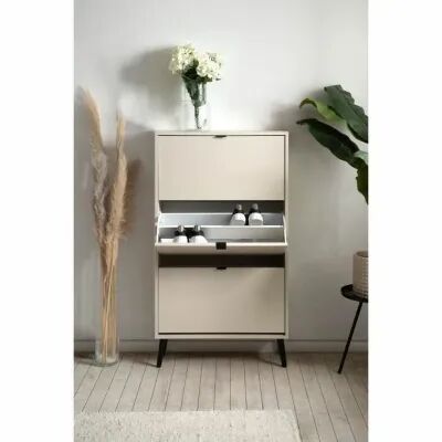 Range-chaussures VIGO 49A Beige 70 x 24 x 125 cm