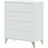 Commode Blanc 95 x 77,5 x 40 cm