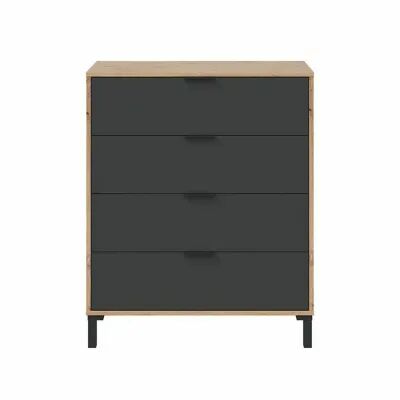 Commode Marron Noir 77,5 x 40 x 93,5 cm