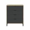 Commode Marron Noir 77,5 x 40 x 93,5 cm