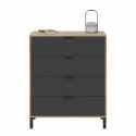 Commode Marron Noir 77,5 x 40 x 93,5 cm