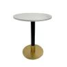 Table d'appoint DKD Home Decor Blanc Noir Doré 50 x 50 x 61 cm