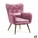 Fauteuil Gift Decor Rose 68 x 92 x 70 cm (2 Unités)