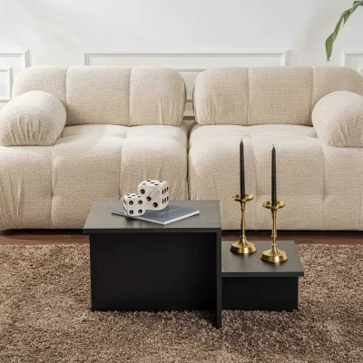 Table Basse Harmony Noir 80 x 40 x 40 cm