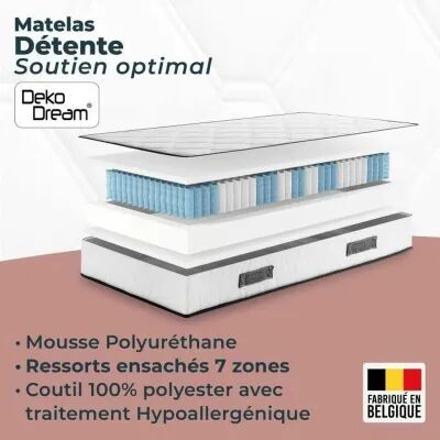 Matelas viscoélastique Somnis Beeding 90 x 200 cm