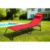 Chaise longue Marbueno Rouge 190 x 27 x 58 cm