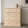 Commode en pin massif 5 tiroirs de 1 mètre de large - Uninterieur, l'excellence à la française
