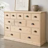 Mercière en pin massif, meuble de métier type meuble de mercerie en pin massif, 13 tiroirs - Uninterieur