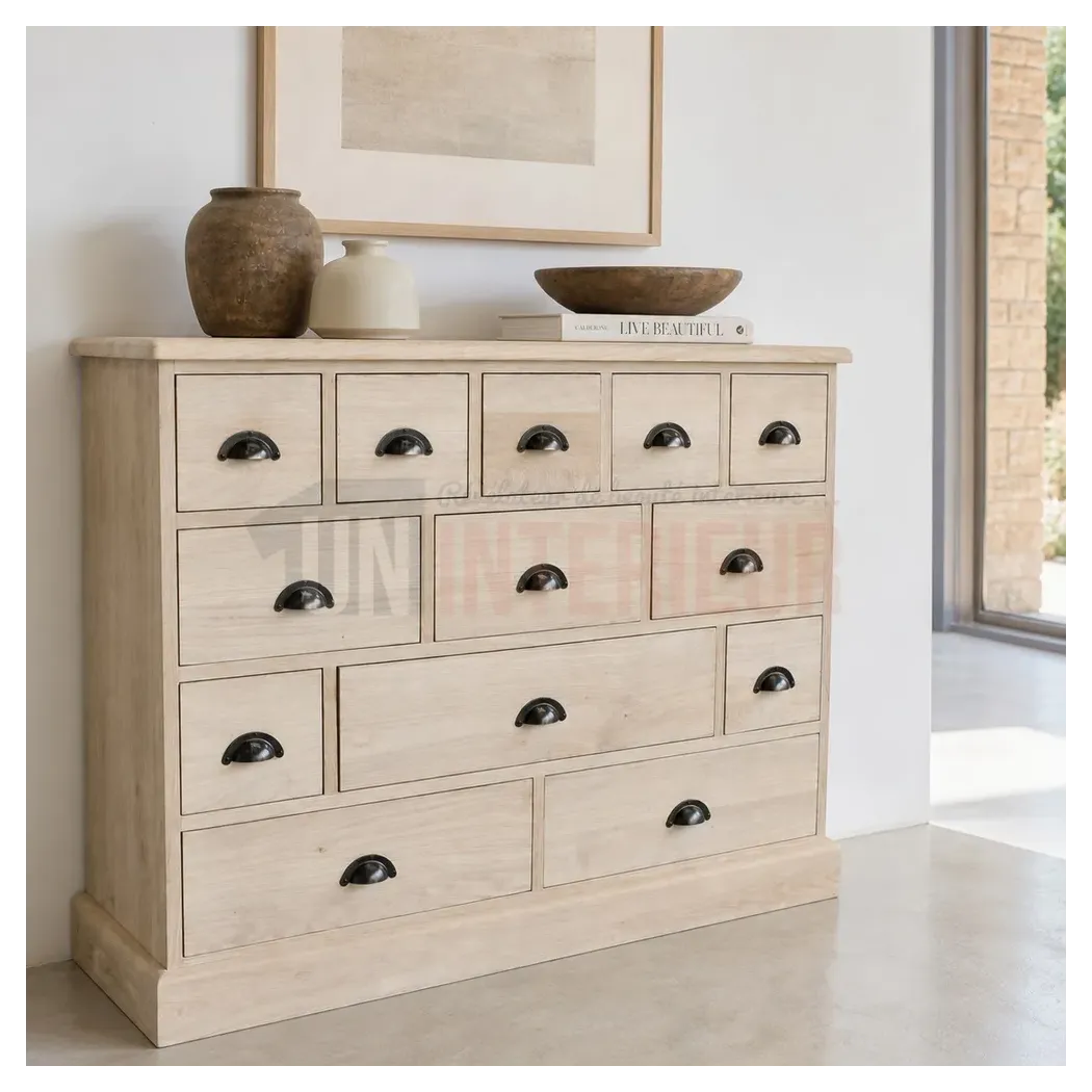 Meuble de métier : meuble de mercerie 13 tiroirs - Uninterieur, l'excellence à la française