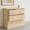 Commode 4 tiroirs en pin massif - Uninterieur