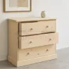 Commode 4 tiroirs en pin massif - Uninterieur