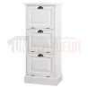 Petit rangement de bureau en pin massif ou meuble classeur - Burrington