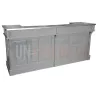 Grand comptoir de bar de 240cm en pin massif - Chester
