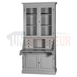 Scriban style Louis-Philippe en pin massif, secrétaire dos d'âne - Donkey