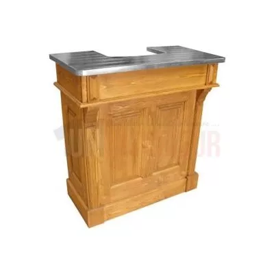 Placard de cuisine en pin massif, poignées boucher - Overhang