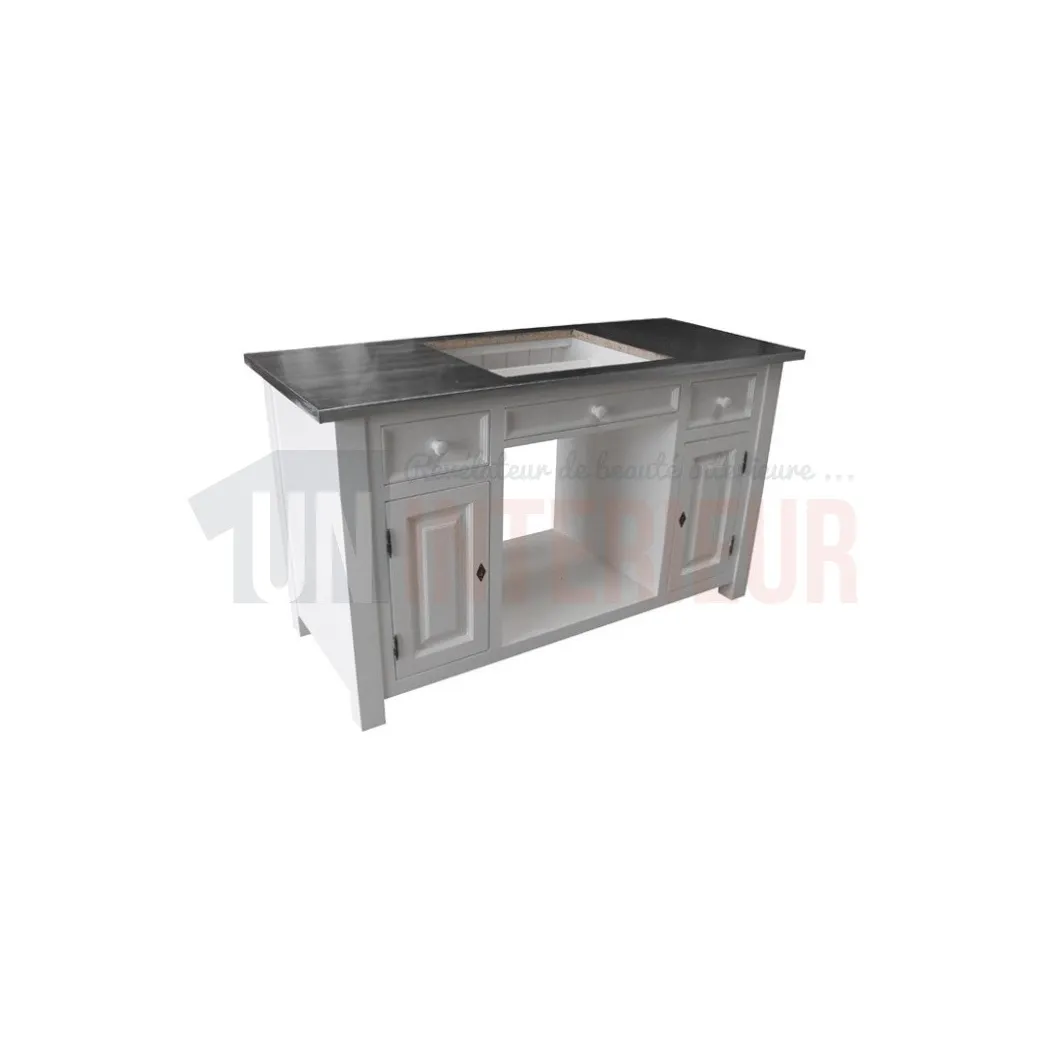 Meuble cuisson sur-mesure 155cm