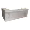 Meuble bistrot sur-mesure en pin massif 300cm, 3 parties