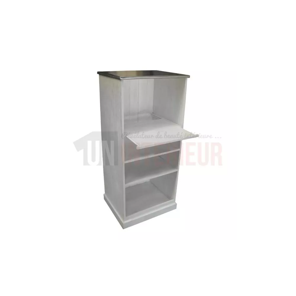 Meuble TV sur-mesure en pin massif 60cm