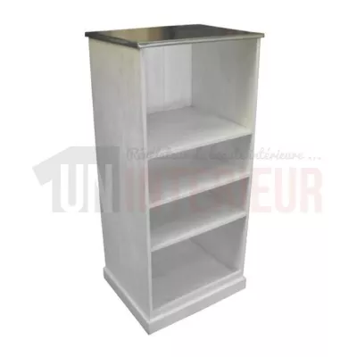Meuble TV sur-mesure en pin massif 60cm