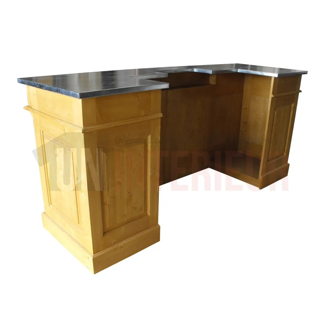 Bar sur mesure en pin massif 300cm pour tireuse à biére
