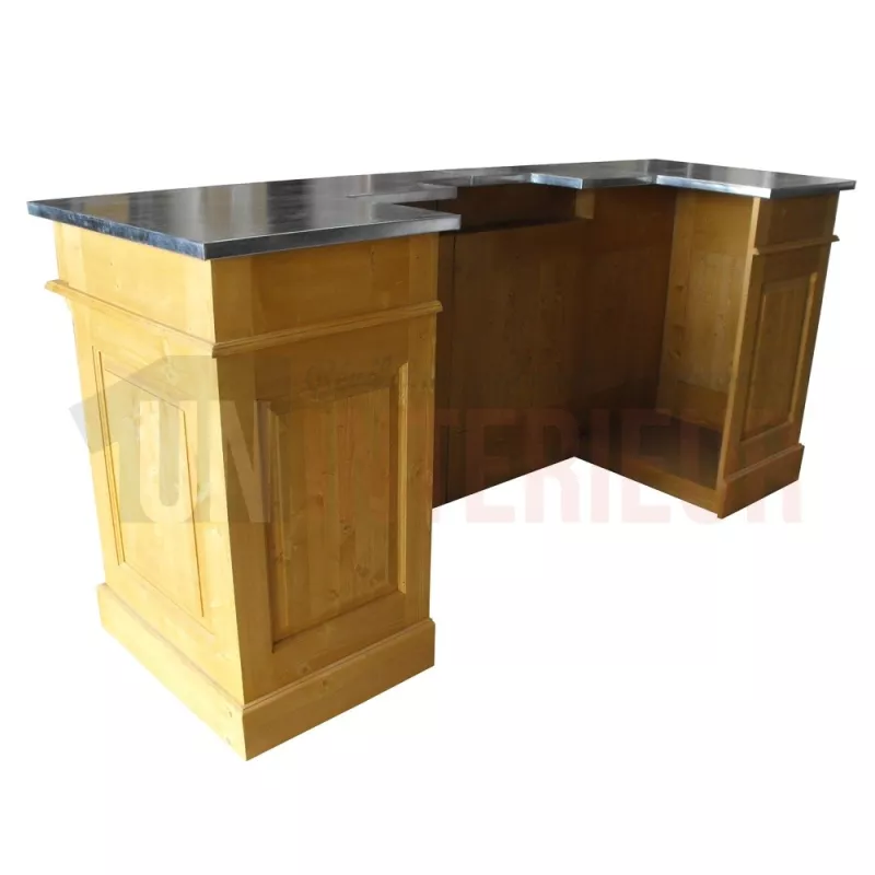 Bar sur mesure en pin massif 300cm pour tireuse à biére