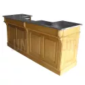 Bar sur mesure en pin massif 300cm pour tireuse à biére