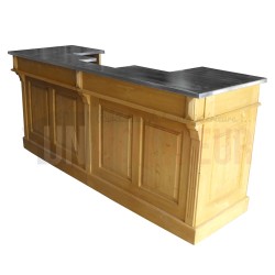 Bar sur mesure en pin massif 300cm pour tireuse à biére