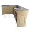 Bar sur-mesure en pin massif 250cm avec retour en L