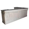 Bar sur-mesure en pin massif 250cm avec retour en L
