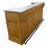 Bar sur-mesure en pin massif 240cm avec repose-pieds