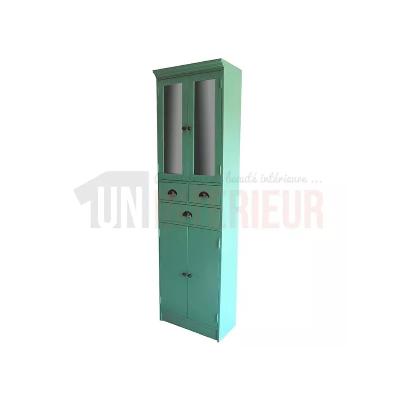 Colonne salle de bain sur-mesure en pin massif 80cm