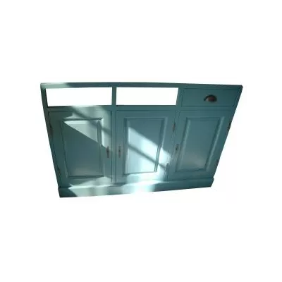 Meuble de salle de bain sur-mesure en pin massif 155cm