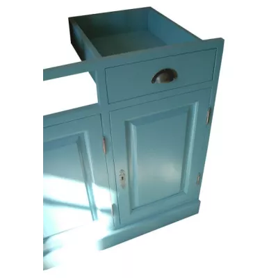 Façade de cuisine sur-mesure en pin massif 121cm