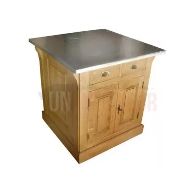 Façade de cuisine sur-mesure en pin massif 96cm