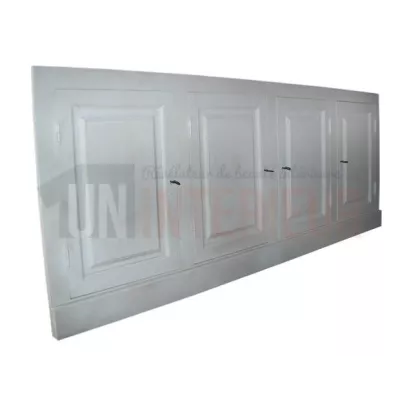 Façade de cuisine sur-mesure en pin massif 252cm