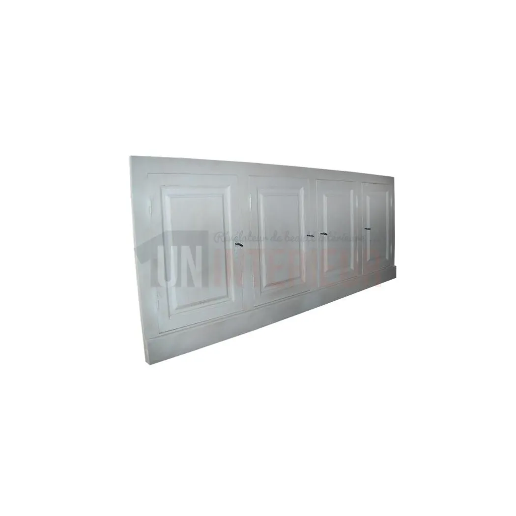 Façade de cuisine sur-mesure en pin massif 252cm