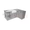 Cuisine sur-mesure en pin massif - Zinc véritable