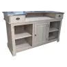 Meuble bar zinc en chêne massif 180cm - Chester