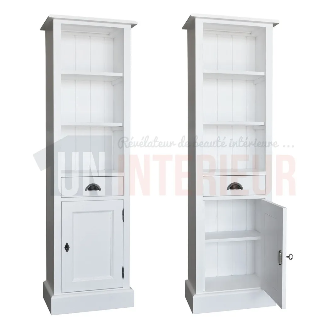 Colonne en pin massif ou rangement salle de bain - Grant