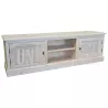 Meuble télévision 180cm en pin massif, 2 portes - Bust