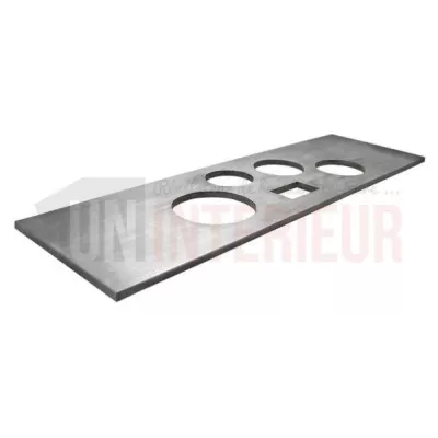 Ensemble plans de travail en zinc avec intégrations - Zinc classique