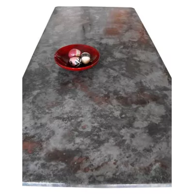 Plateau de table en zinc - Zinc d'art